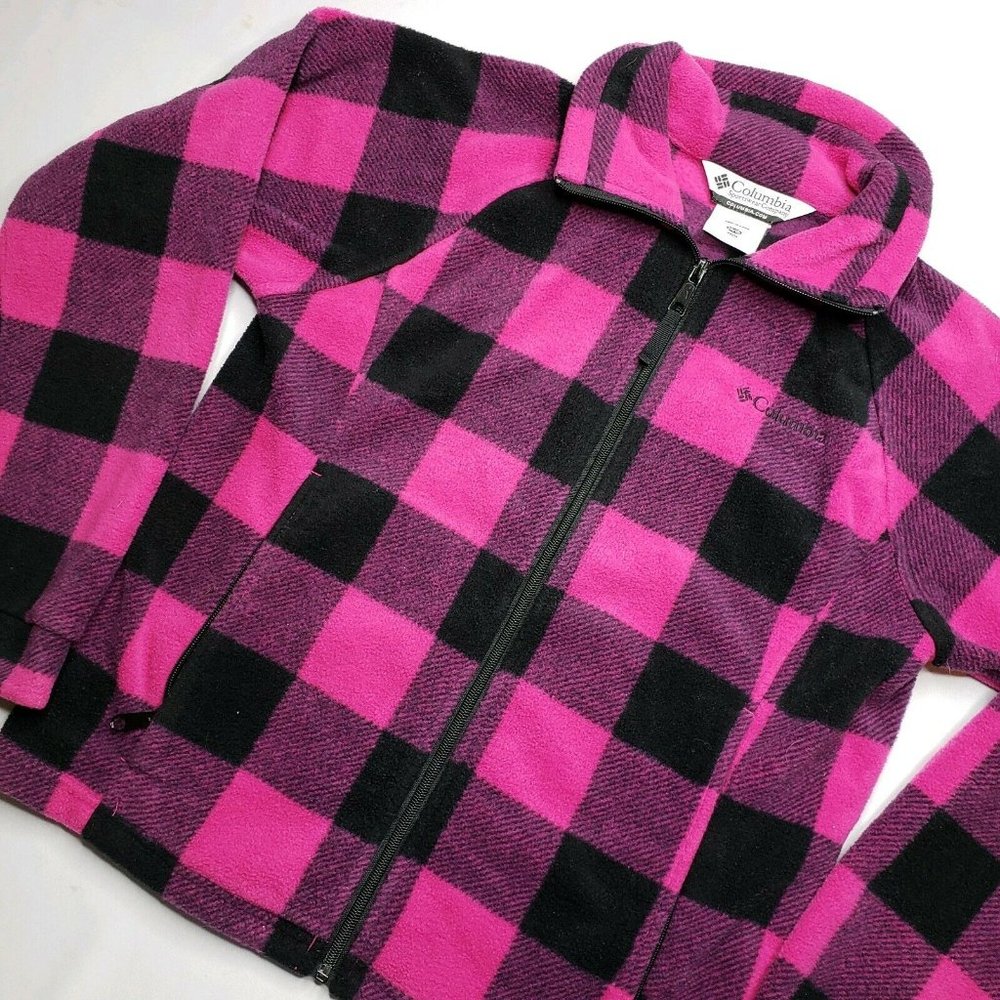 Columbia Fleece Full Zippered Jacket Sz 14/16